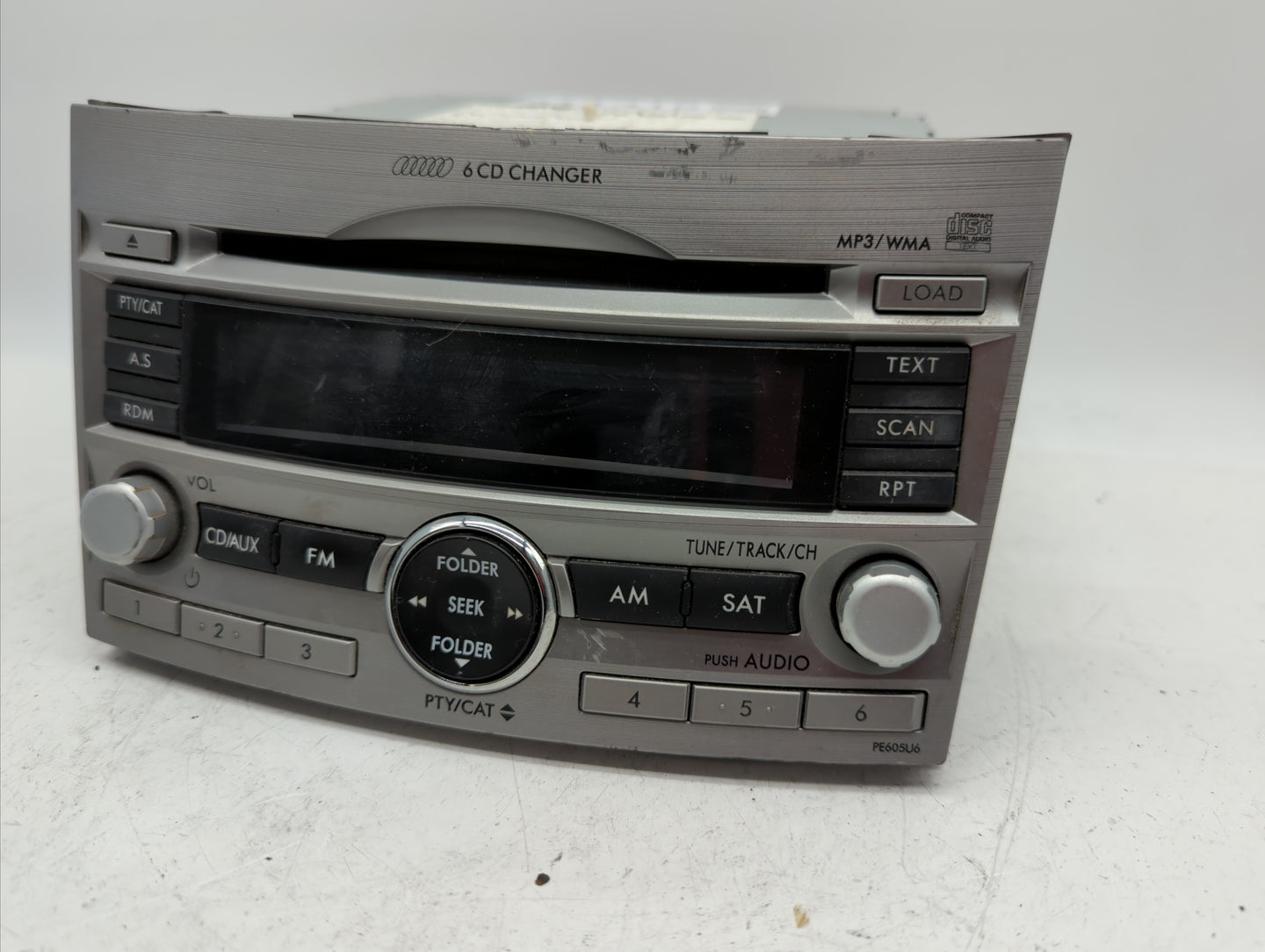 2010-2012 Subaru Legacy Radio AM FM Cd Player Receiver Replacement P/N:86201AJ60A Fits Fits 2010 2011 2012 OEM Used Auto Par
