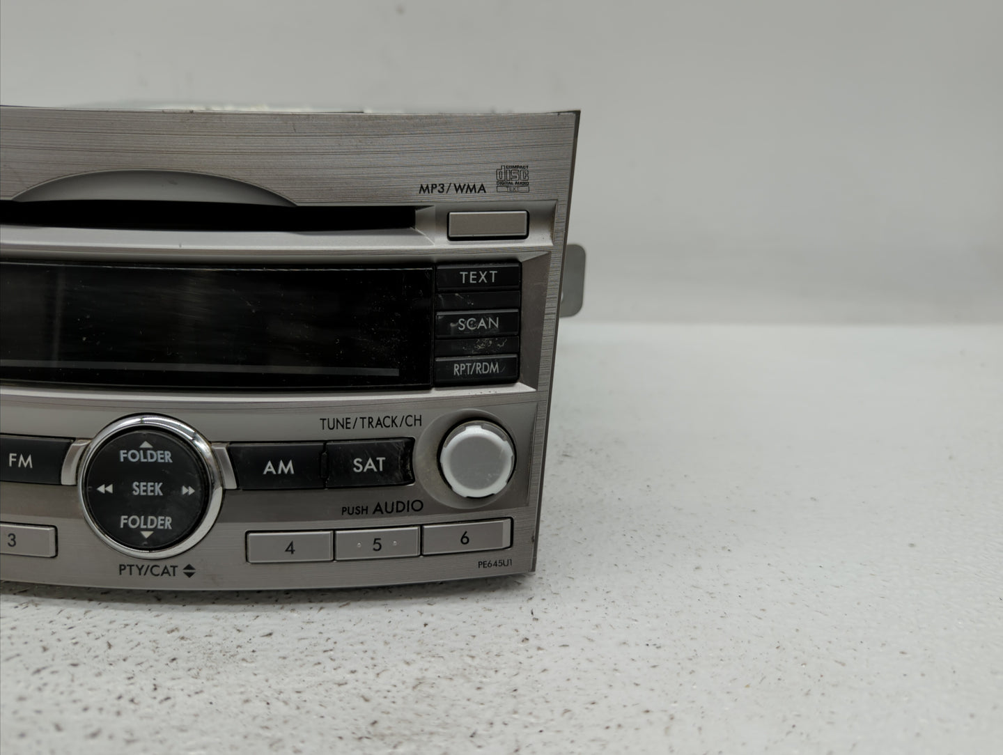 2010-2012 Subaru Legacy Radio AM FM Cd Player Receiver Replacement P/N:86201AJ64A Fits Fits 2010 2011 2012 OEM Used Auto Par