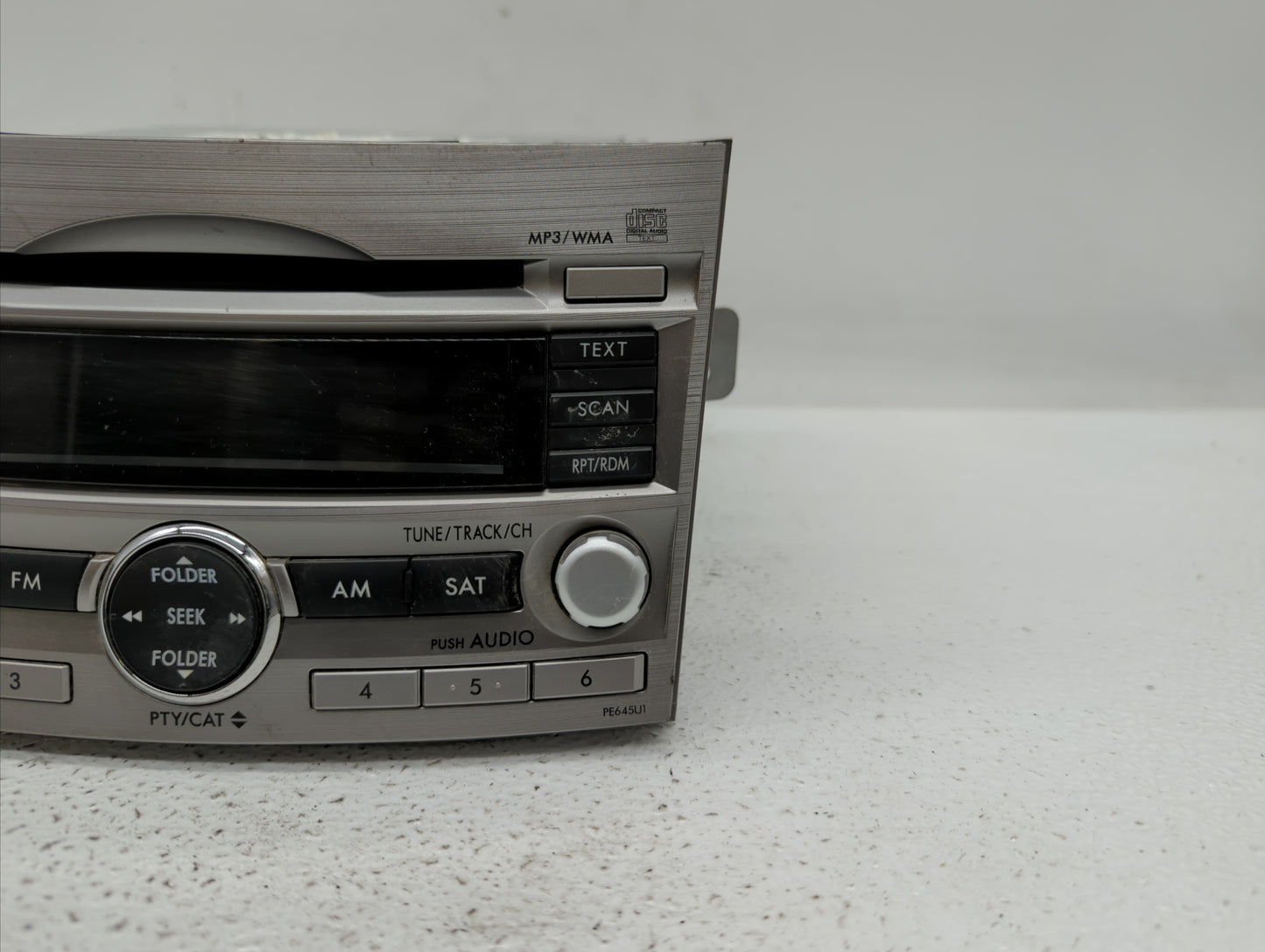 2010-2012 Subaru Legacy Radio AM FM Cd Player Receiver Replacement P/N:86201AJ64A Fits Fits 2010 2011 2012 OEM Used Auto Par