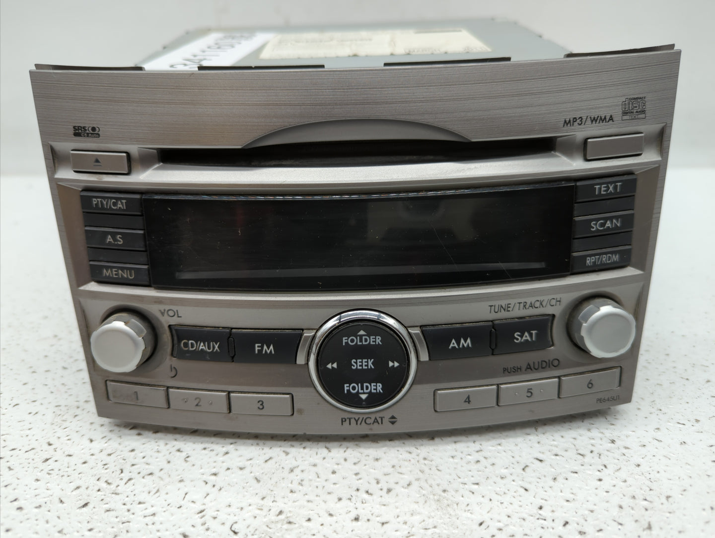 2010-2012 Subaru Legacy Radio AM FM Cd Player Receiver Replacement P/N:86201AJ62A 86201AJ64A, 86201AJ60A Fits Fits 2010 2011