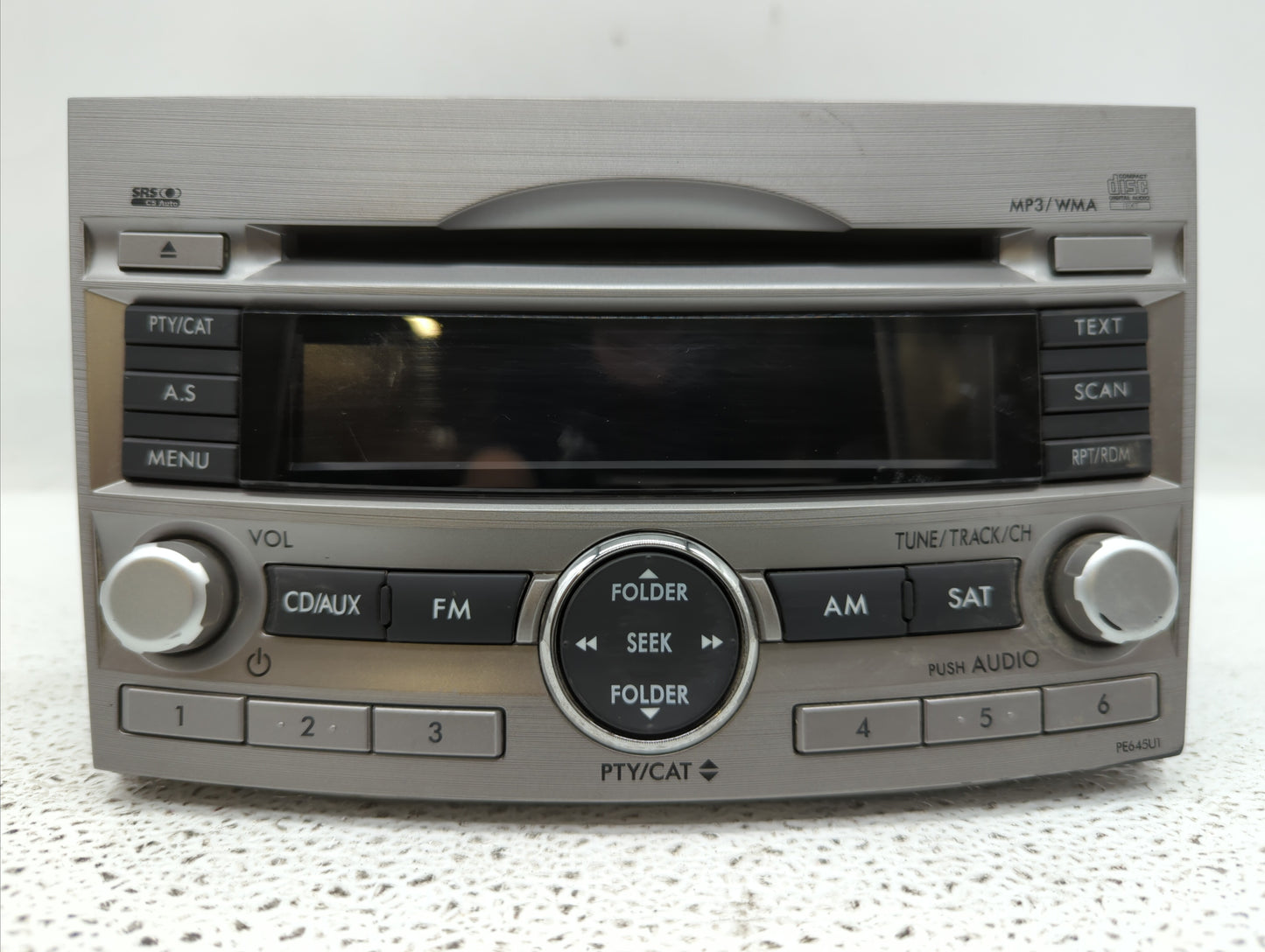 2010-2012 Subaru Legacy Radio AM FM Cd Player Receiver Replacement P/N:86201AJ64A Fits Fits 2010 2011 2012 OEM Used Auto Par
