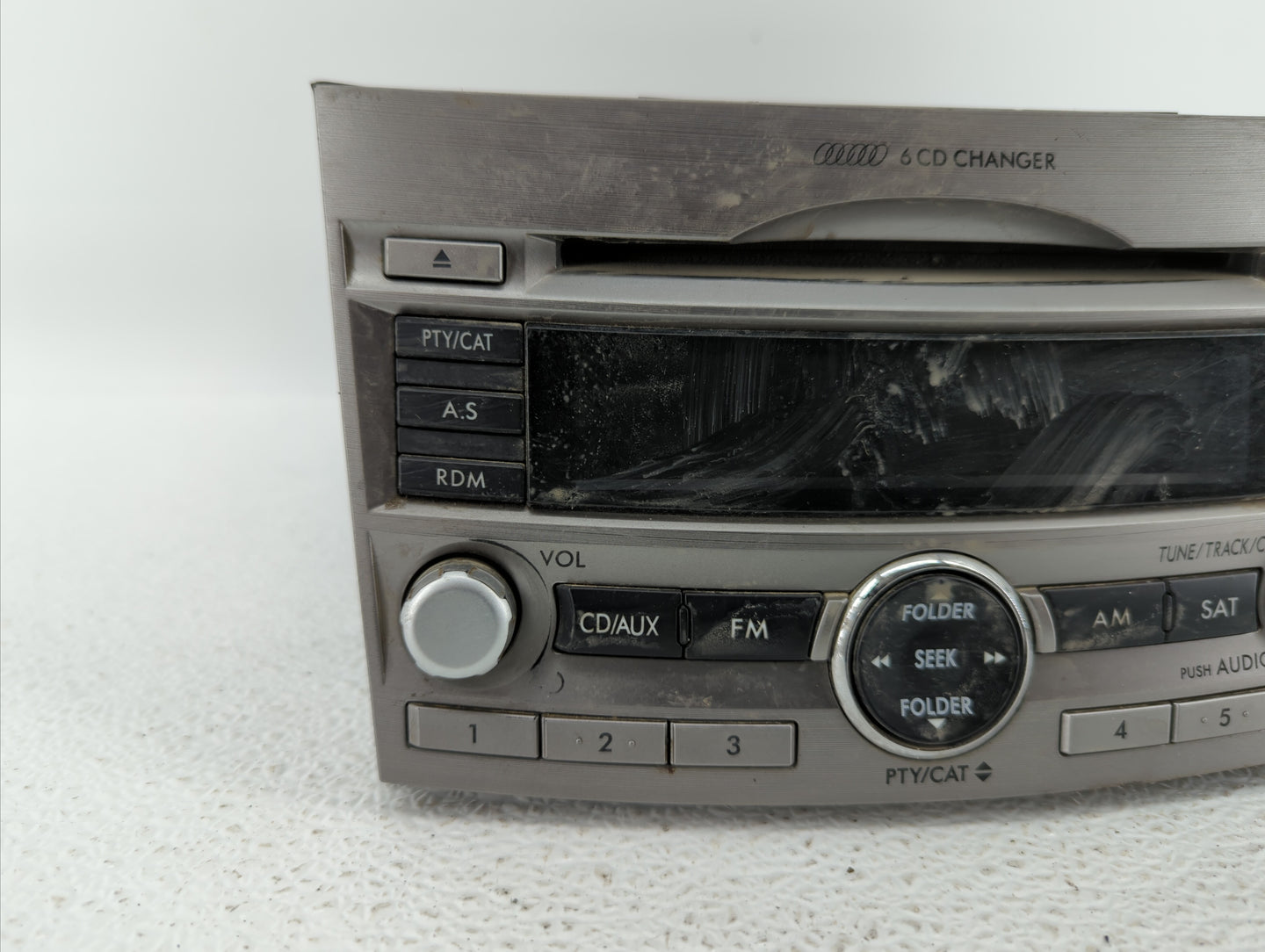 2010-2012 Subaru Legacy Radio AM FM Cd Player Receiver Replacement P/N:86201AJ62A 86201AJ64A, 86201AJ60A Fits Fits 2010 2011