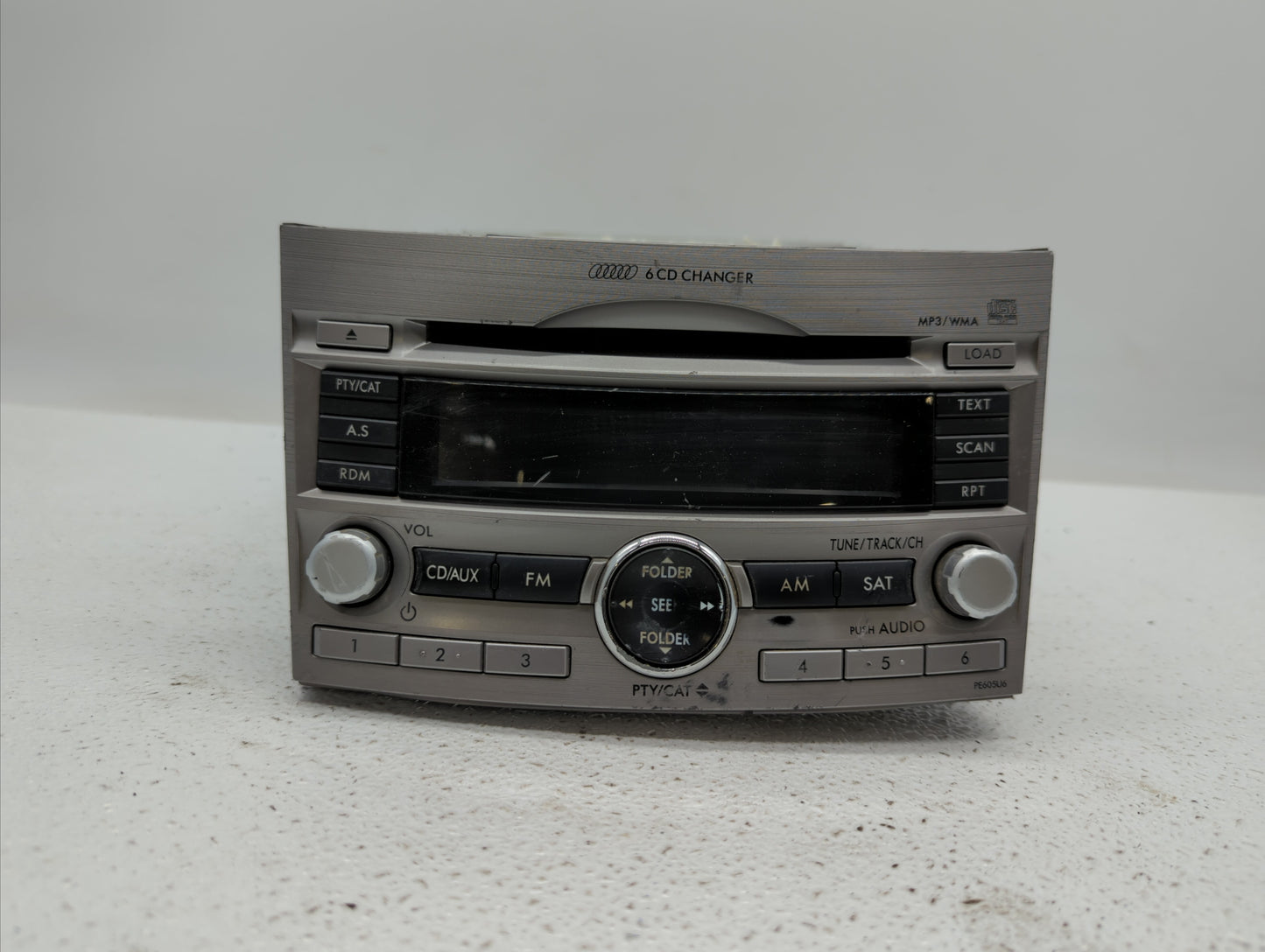 2010-2012 Subaru Legacy Radio AM FM Cd Player Receiver Replacement P/N:86201AJ62A 86201AJ64A, 86201AJ60A Fits Fits 2010 2011