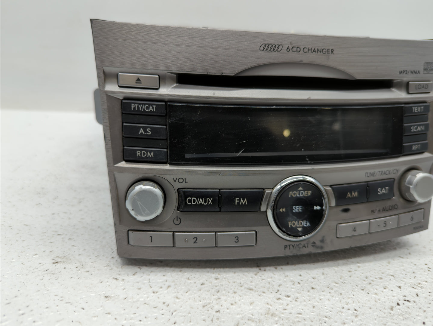 2010-2012 Subaru Legacy Radio AM FM Cd Player Receiver Replacement P/N:86201AJ62A 86201AJ64A, 86201AJ60A Fits Fits 2010 2011