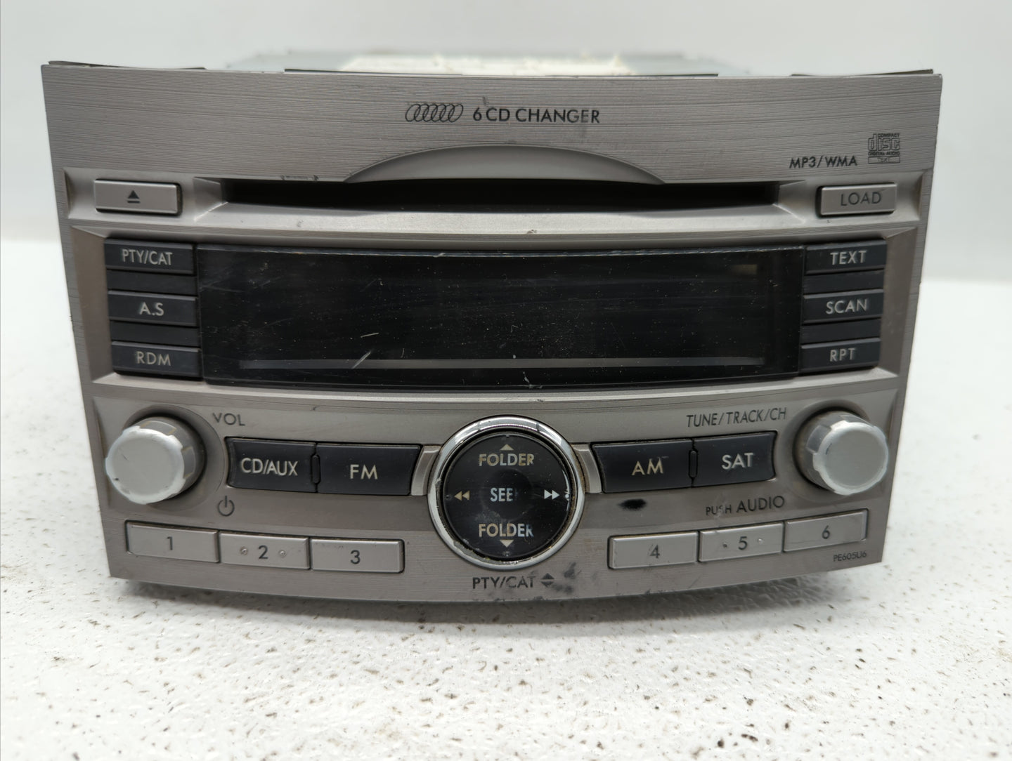 2010-2012 Subaru Legacy Radio AM FM Cd Player Receiver Replacement P/N:86201AJ62A 86201AJ64A, 86201AJ60A Fits Fits 2010 2011