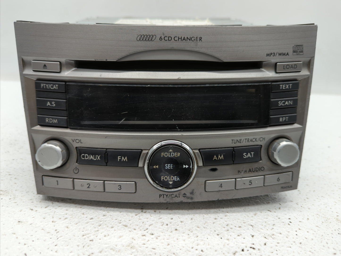 2010-2012 Subaru Legacy Radio AM FM Cd Player Receiver Replacement P/N:86201AJ62A 86201AJ64A, 86201AJ60A Fits Fits 2010 2011