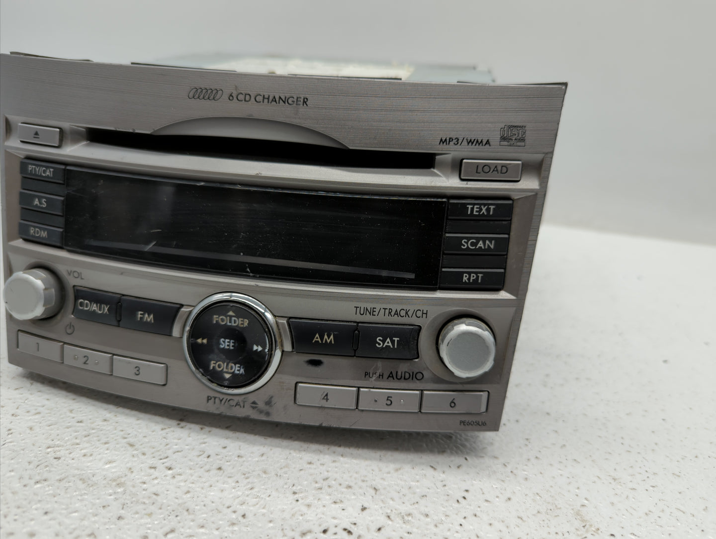 2010-2012 Subaru Legacy Radio AM FM Cd Player Receiver Replacement P/N:86201AJ62A 86201AJ64A, 86201AJ60A Fits Fits 2010 2011