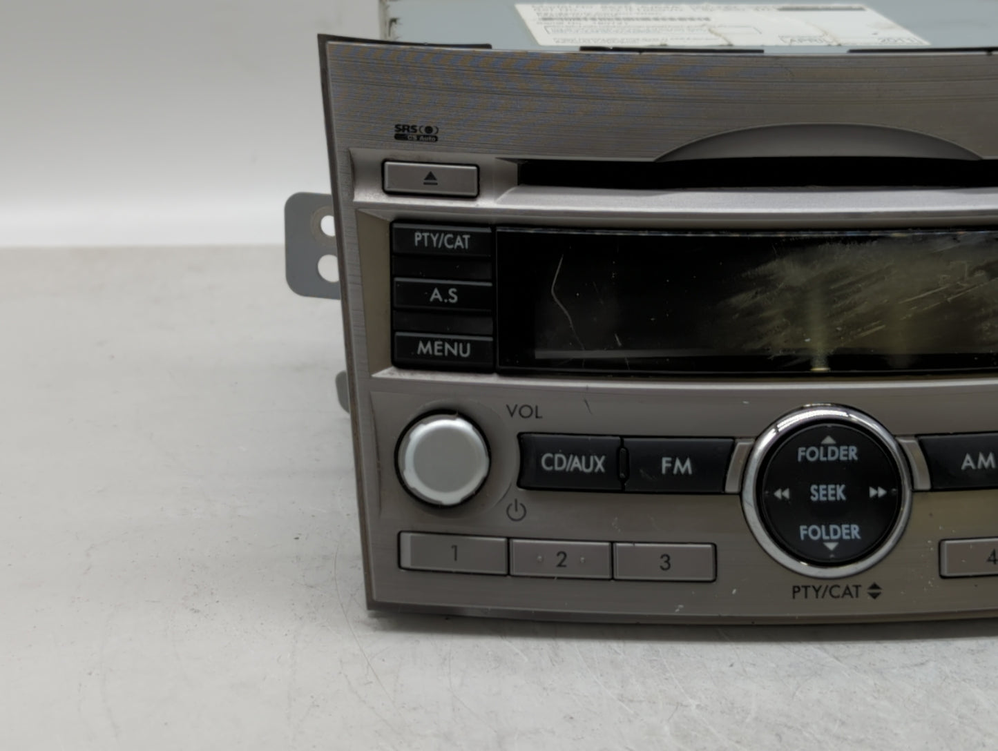 2010-2012 Subaru Legacy Radio AM FM Cd Player Receiver Replacement P/N:86201AJ64A Fits Fits 2010 2011 2012 OEM Used Auto Par