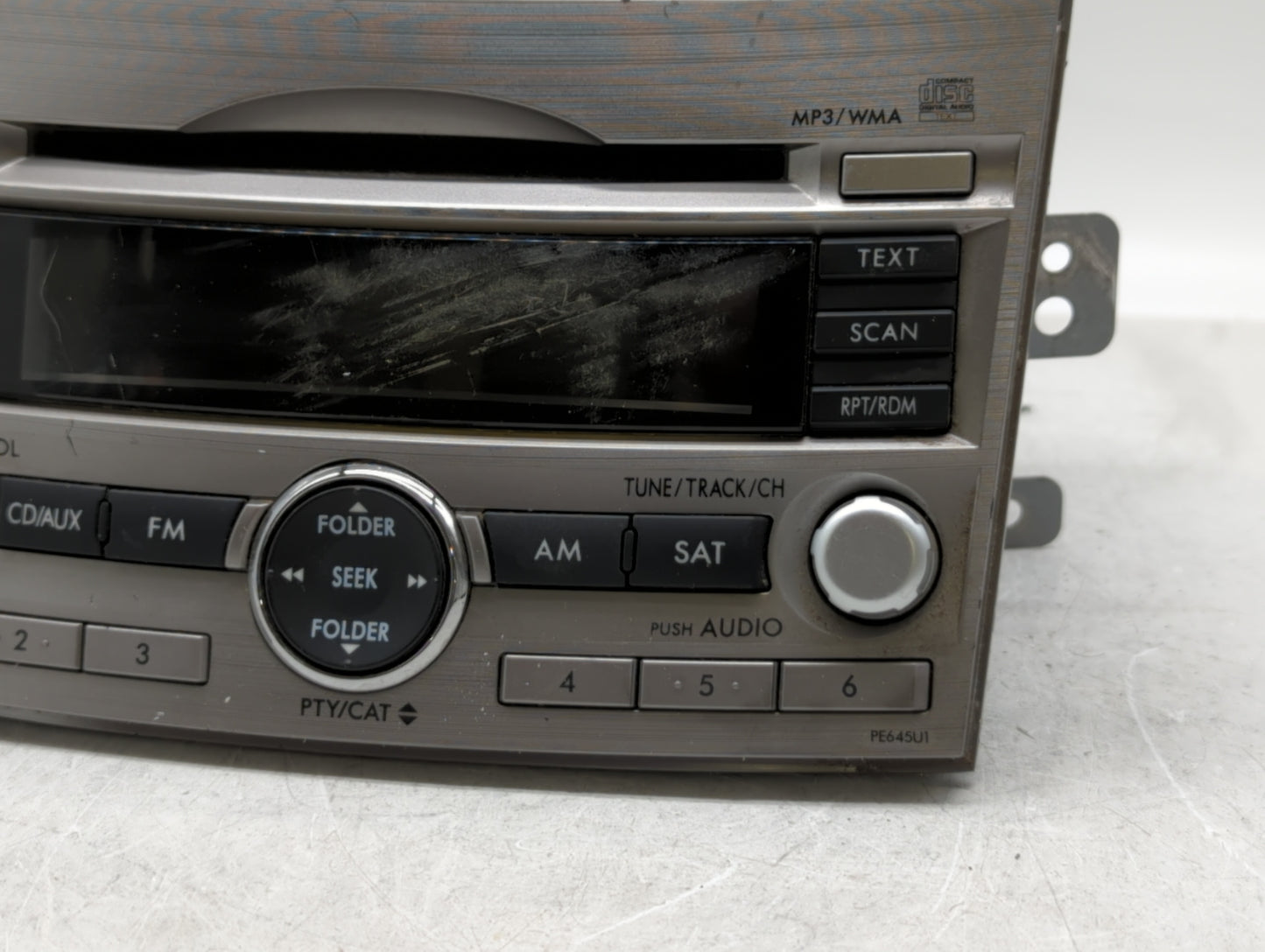 2010-2012 Subaru Legacy Radio AM FM Cd Player Receiver Replacement P/N:86201AJ64A Fits Fits 2010 2011 2012 OEM Used Auto Par