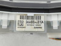 2011 Subaru Legacy Instrument Cluster Speedometer Gauges P/N:85003AJ31A Fits OEM Used Auto Parts - Oemusedautoparts1.com