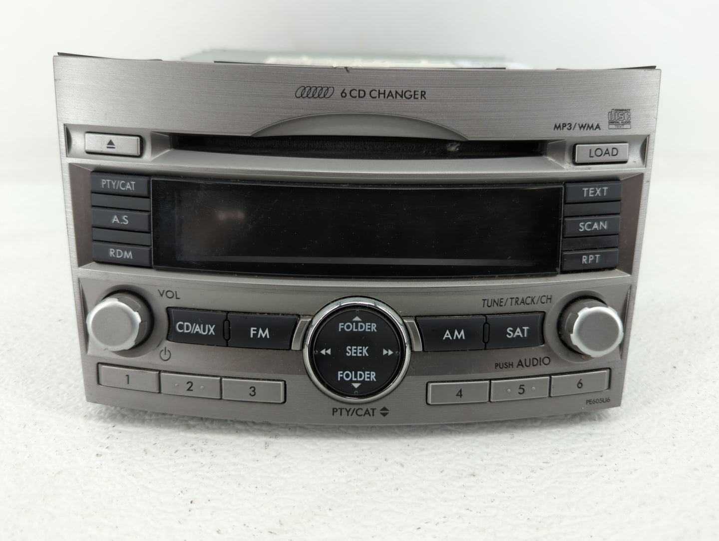 2010-2012 Subaru Legacy Radio AM FM Cd Player Receiver Replacement P/N:86201AJ61A 86201AJ62A, 86201AJ64A Fits Fits 2010 2011