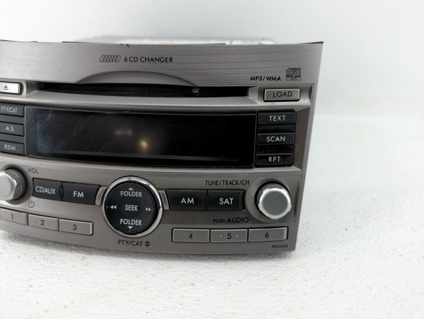 2010-2012 Subaru Legacy Radio AM FM Cd Player Receiver Replacement P/N:86201AJ61A 86201AJ62A, 86201AJ64A Fits Fits 2010 2011