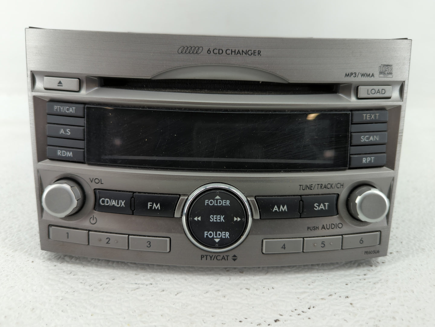 2010-2012 Subaru Legacy Radio AM FM Cd Player Receiver Replacement P/N:86201AJ61A 86201AJ62A, 86201AJ64A Fits Fits 2010 2011