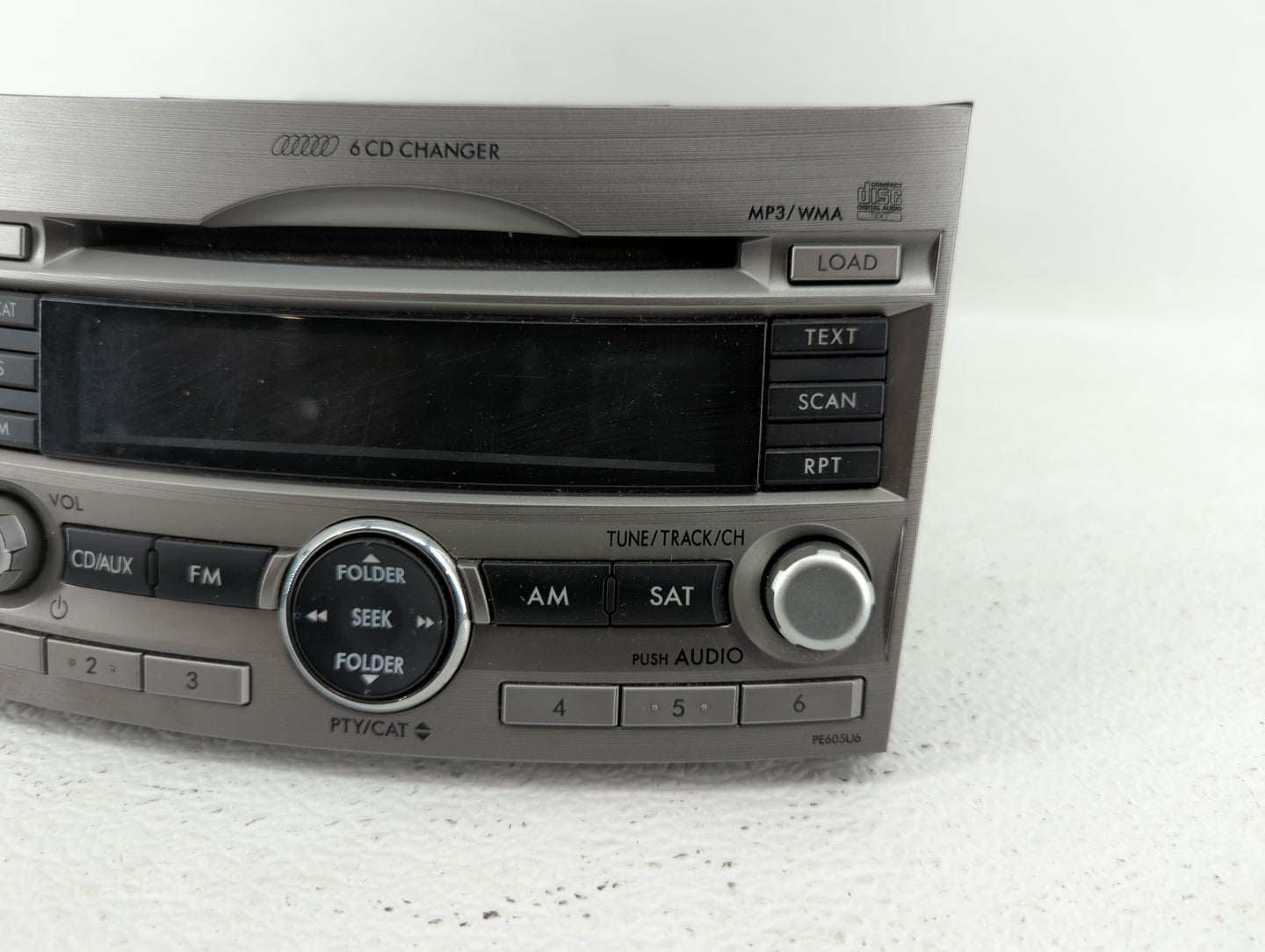 2010-2012 Subaru Legacy Radio AM FM Cd Player Receiver Replacement P/N:86201AJ61A 86201AJ62A, 86201AJ64A Fits Fits 2010 2011