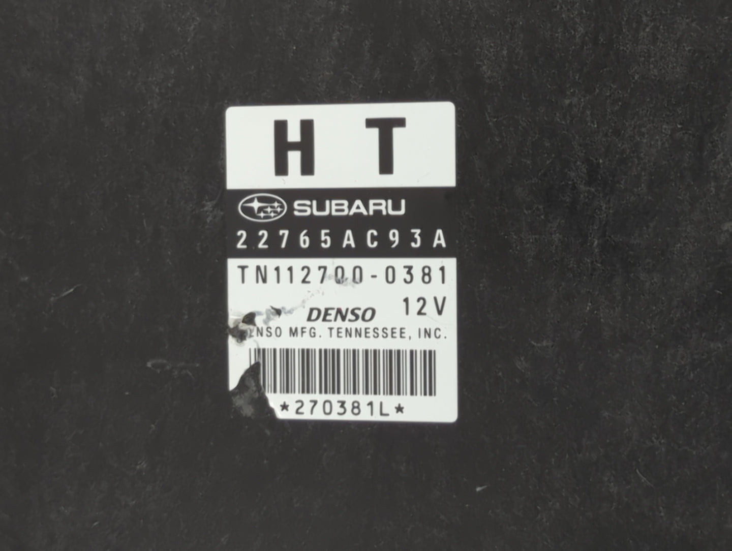 2011 Subaru Legacy PCM Engine Control Computer ECU ECM PCU OEM P/N:22765AC93A 22765AB07B, 22765AB07A, 22765AC93B Fits OEM Us