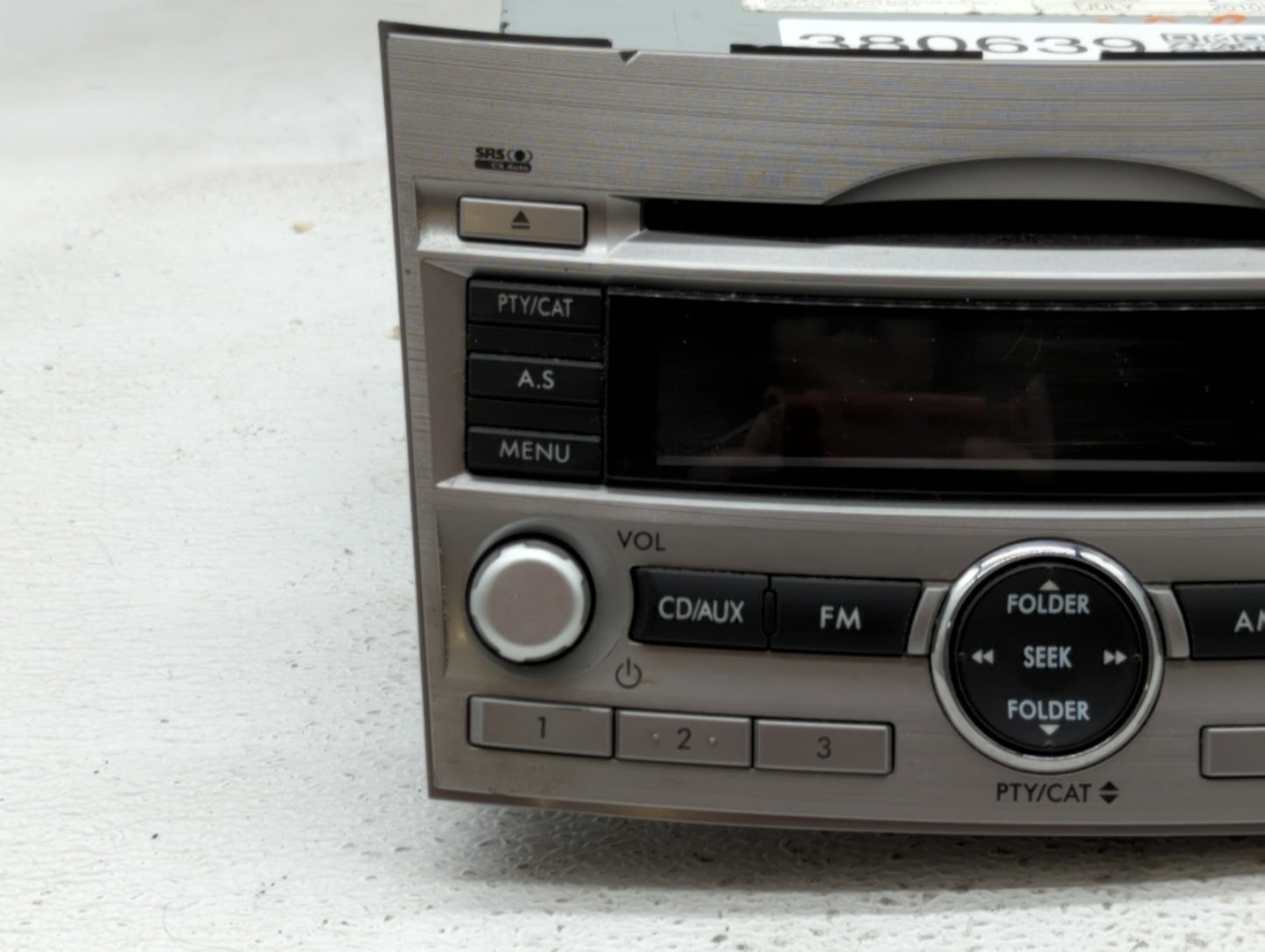 2010-2012 Subaru Legacy Am Fm Cd Player Radio Receiver - Oemusedautoparts1.com