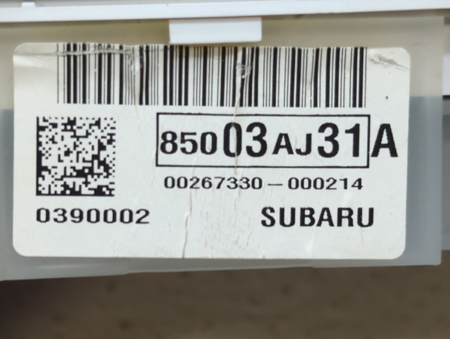 2011 Subaru Legacy Instrument Cluster Speedometer Gauges P/N:85003AJ31A Fits OEM Used Auto Parts - Oemusedautoparts1.com