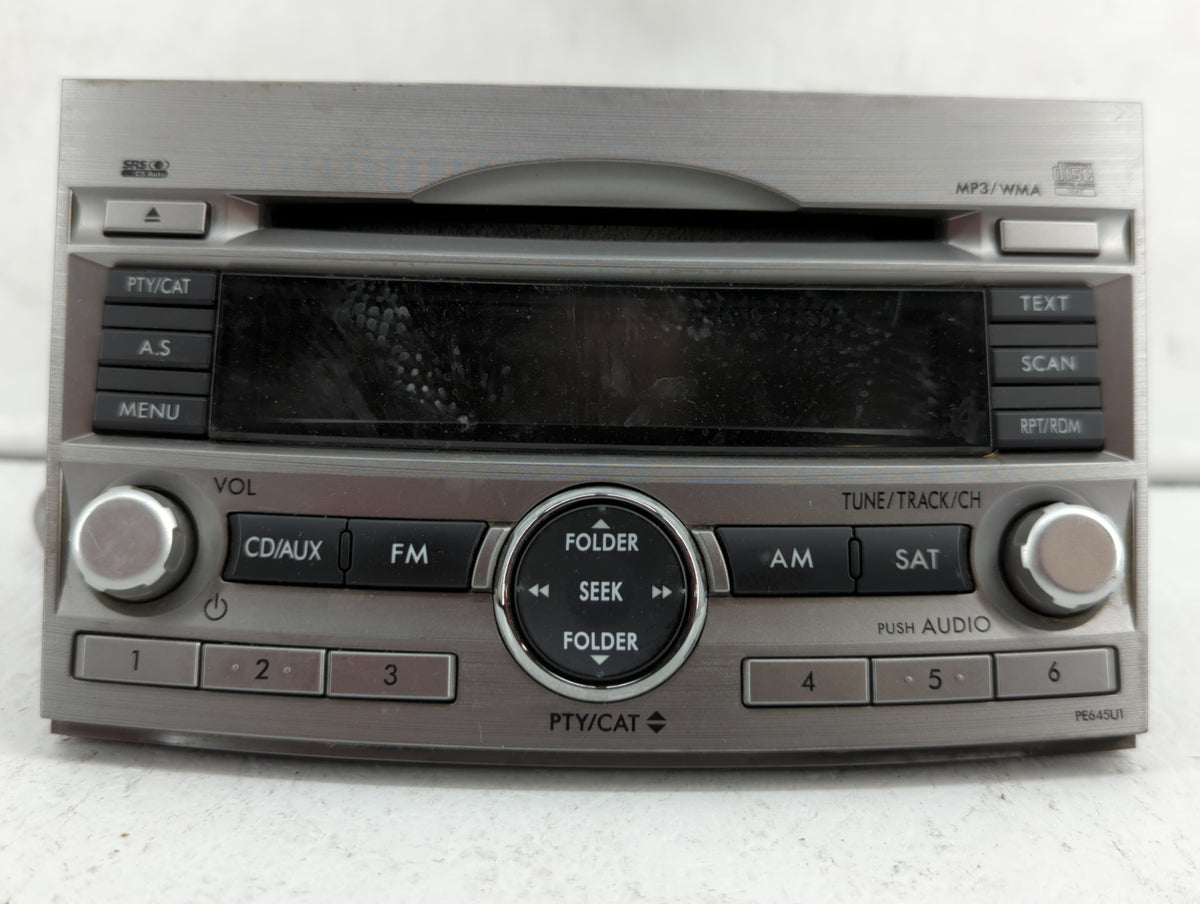 2010-2012 Subaru Legacy Am Fm Cd Player Radio Receiver 382557 - Oemusedautoparts1.com