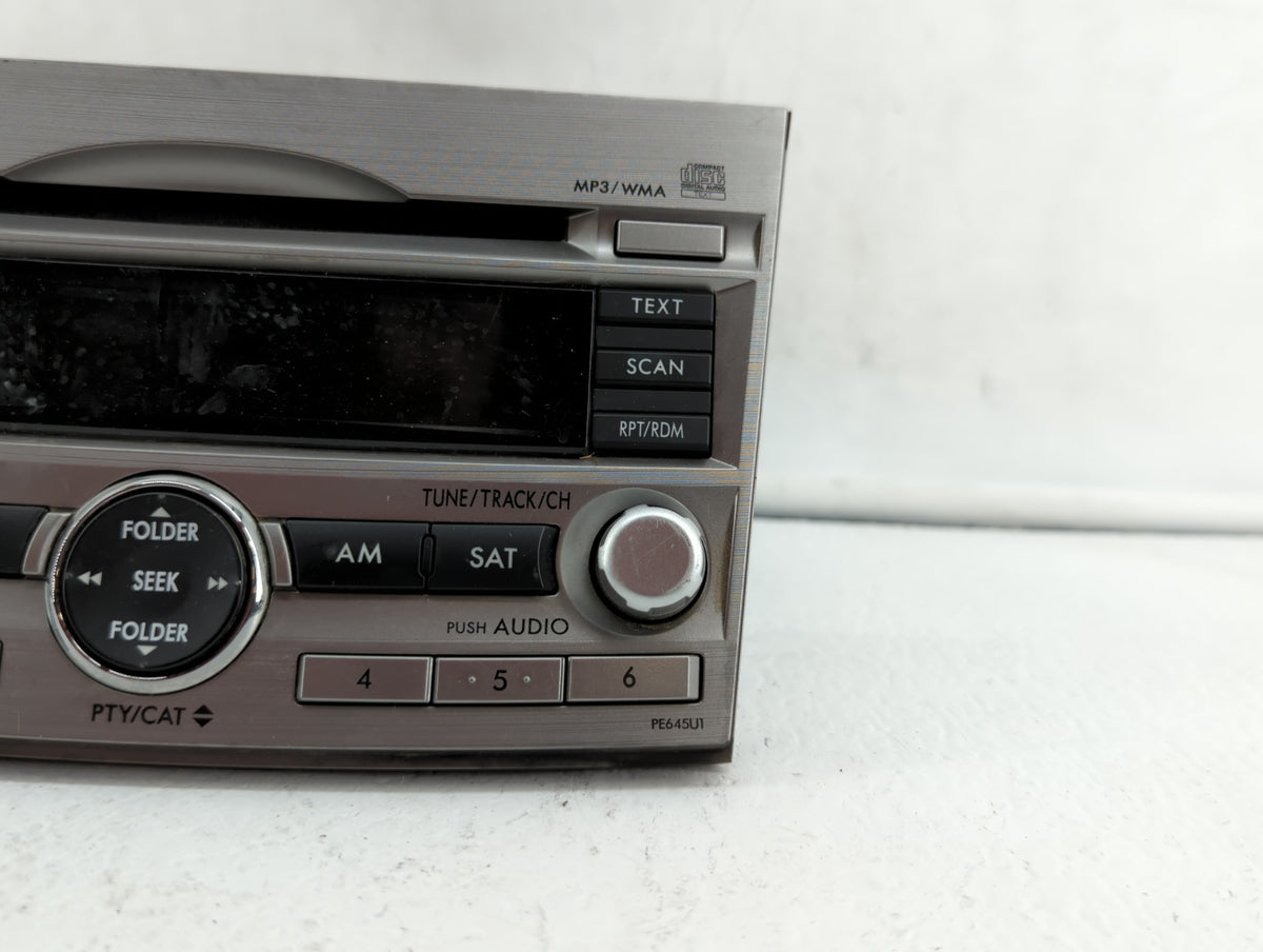 2010-2012 Subaru Legacy Am Fm Cd Player Radio Receiver 382557 - Oemusedautoparts1.com