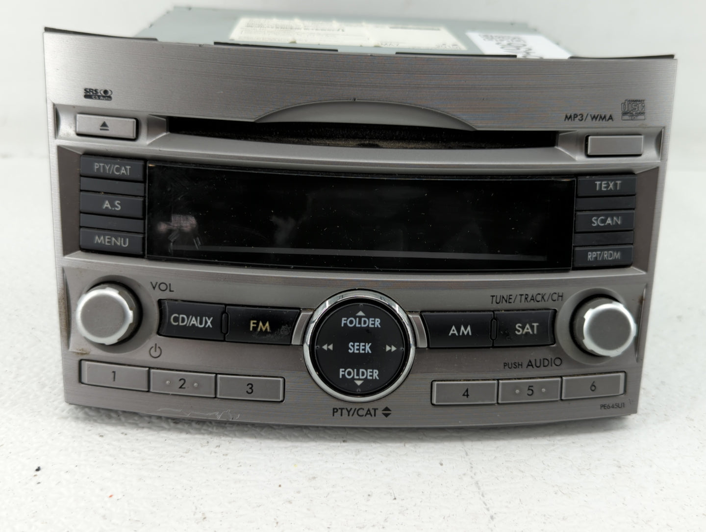 2010-2012 Subaru Legacy Radio AM FM Cd Player Receiver Replacement P/N:86201AJ65A 86201AJ64A Fits Fits 2010 2011 2012 OEM Us