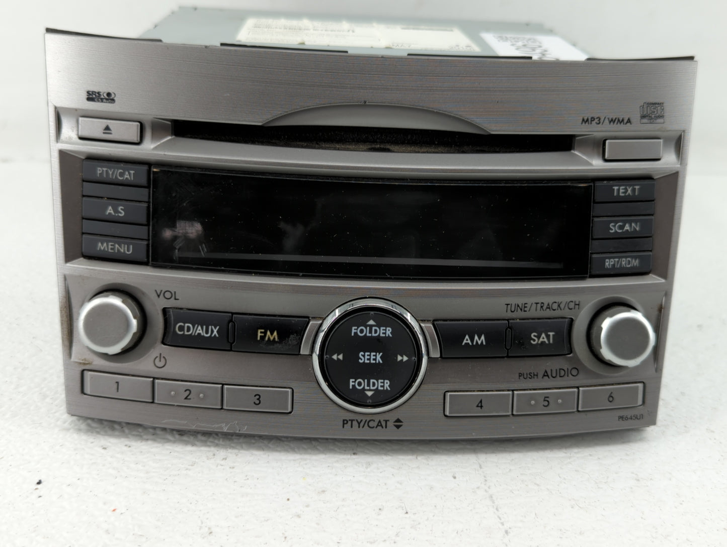 2010-2012 Subaru Legacy Radio AM FM Cd Player Receiver Replacement P/N:86201AJ65A 86201AJ64A Fits Fits 2010 2011 2012 OEM Us