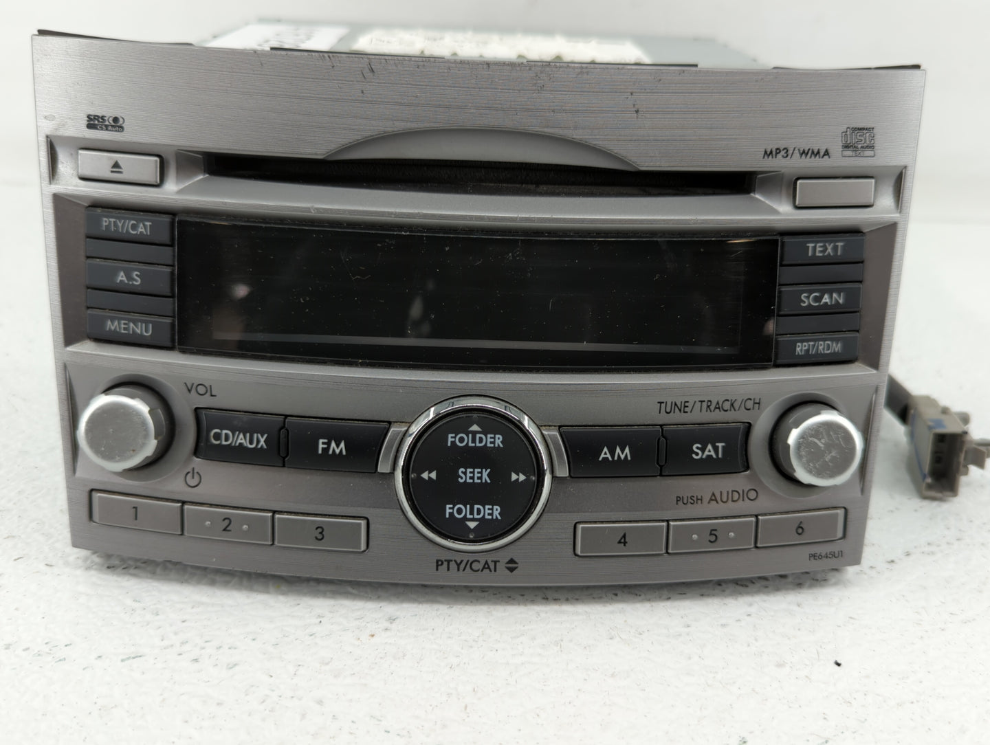 2010-2012 Subaru Legacy Radio AM FM Cd Player Receiver Replacement P/N:86201AJ65A 86201AJ64A Fits Fits 2010 2011 2012 OEM Us