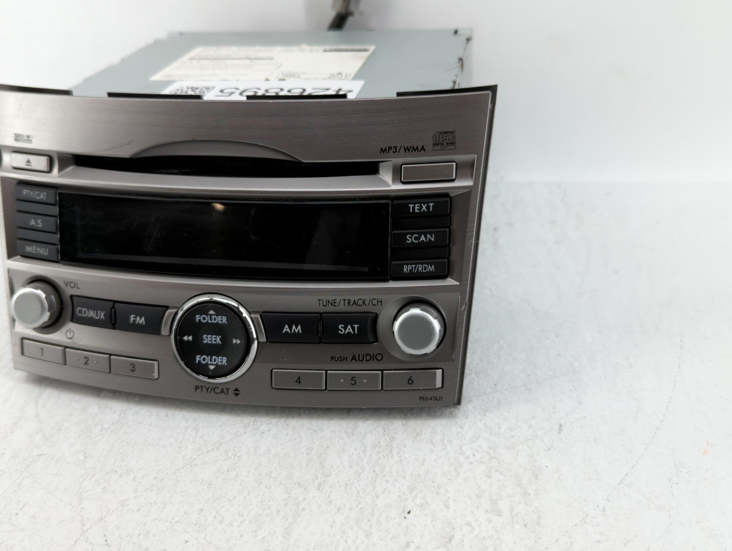2010-2012 Subaru Legacy Am Fm Cd Player Radio Receiver - Oemusedautoparts1.com