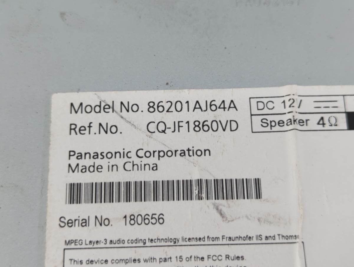 2010-2012 Subaru Legacy Am Fm Cd Player Radio Receiver 426895 - Oemusedautoparts1.com