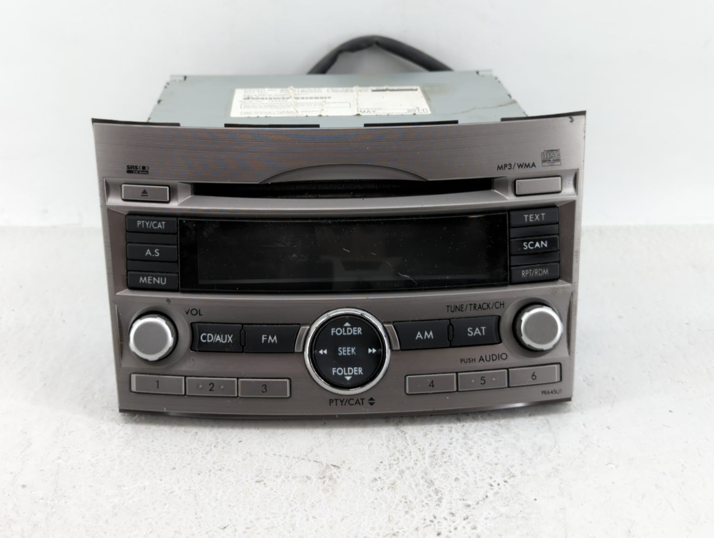 2010-2012 Subaru Legacy Am Fm Cd Player Radio Receiver - Oemusedautoparts1.com