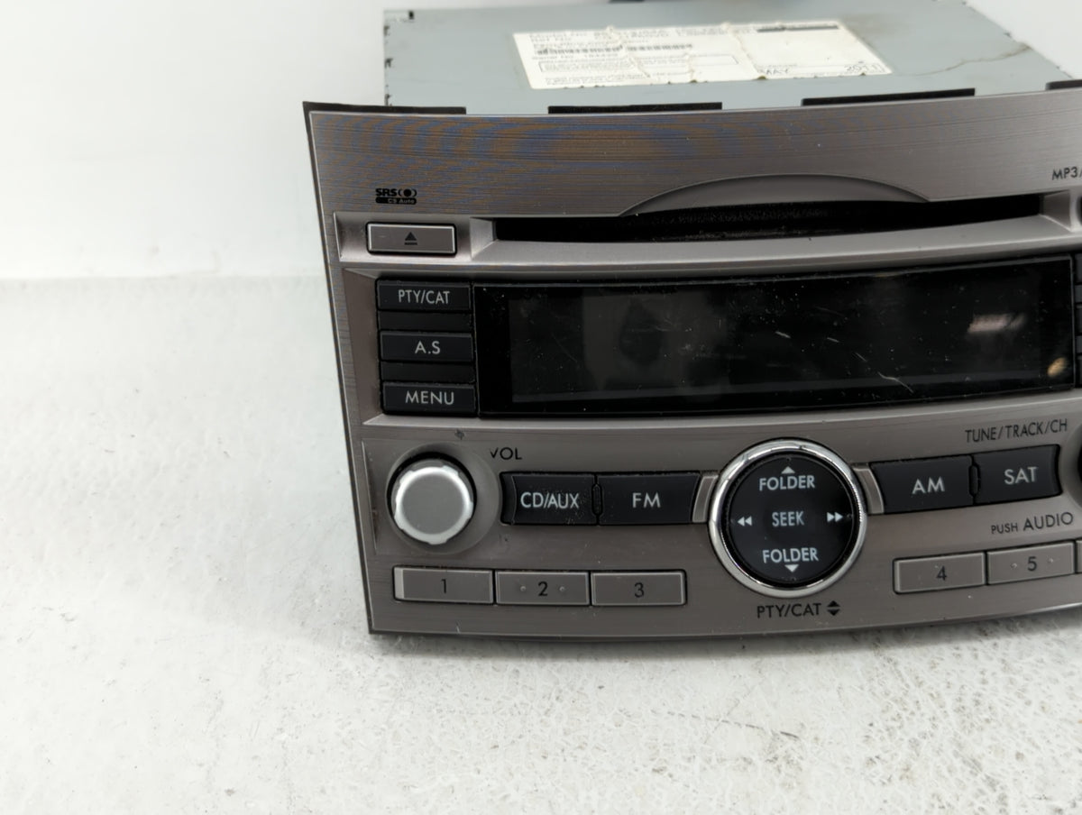 2010-2012 Subaru Legacy Am Fm Cd Player Radio Receiver 440091 - Oemusedautoparts1.com