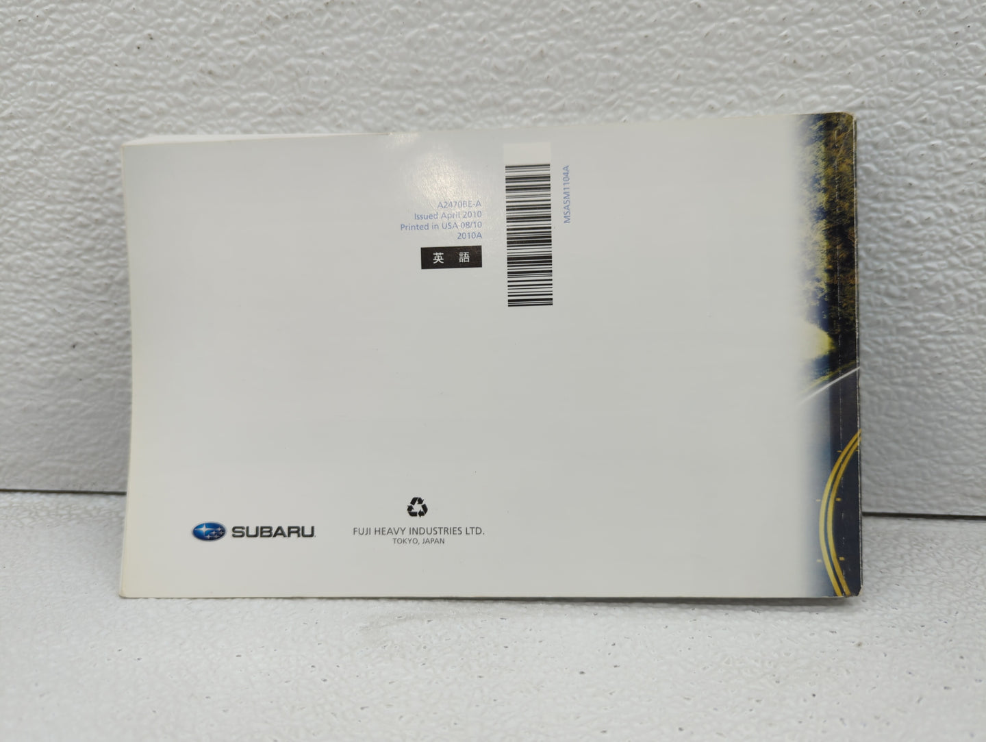 2011 Subaru Legacy Owners Manual Book Guide OEM Used Auto Parts - Oemusedautoparts1.com