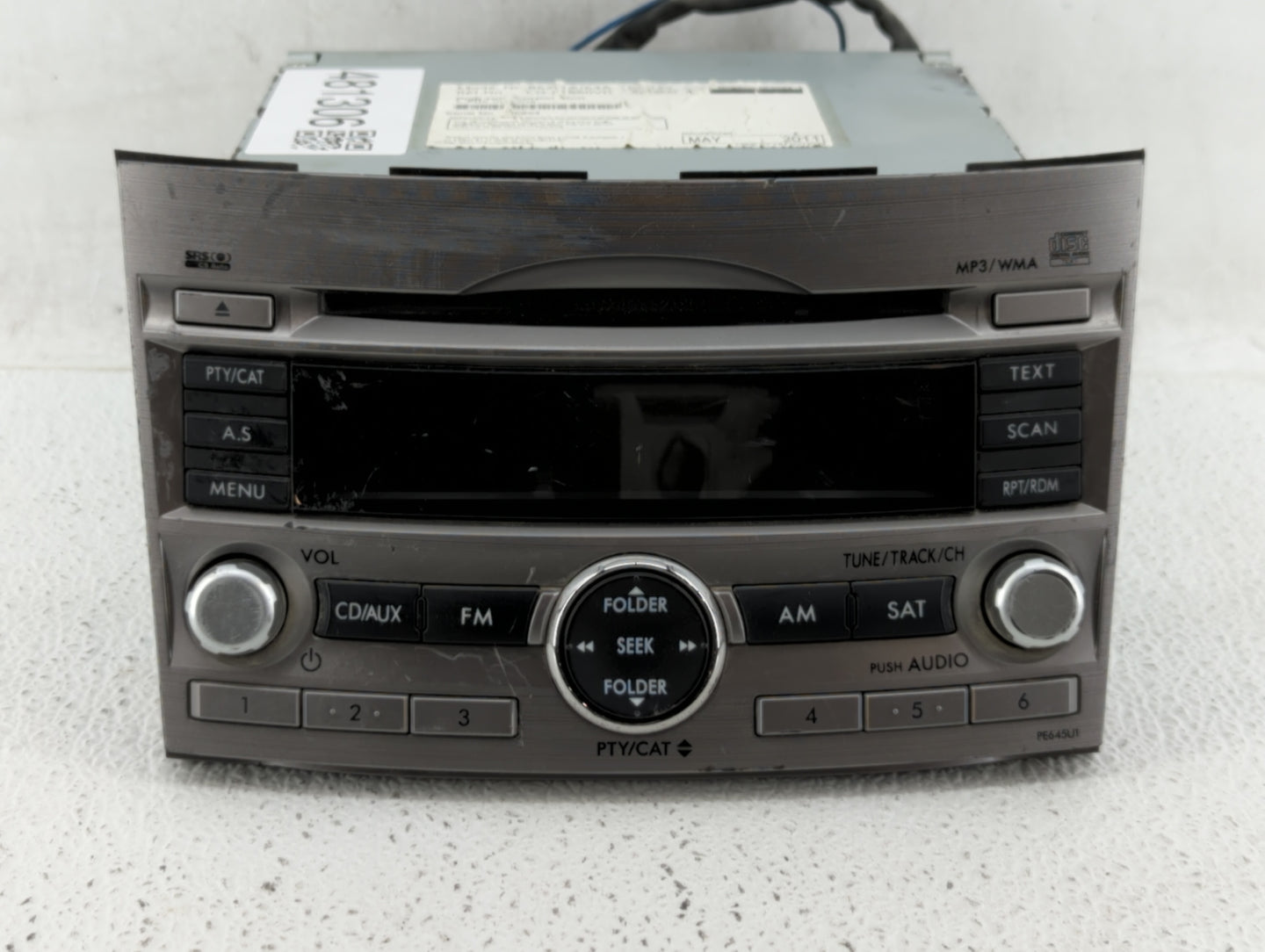 2010-2012 Subaru Legacy Am Fm Cd Player Radio Receiver - Oemusedautoparts1.com