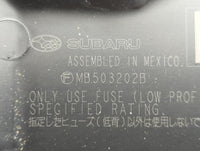 2010-2014 Subaru Legacy Fusebox Fuse Box Panel Relay Module P/N:MB102800B MB10280B, MB102801B Fits Fits 2010 2011 2012 2013 
