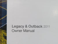 2011 Subaru Legacy Owners Manual Book Guide OEM Used Auto Parts - Oemusedautoparts1.com
