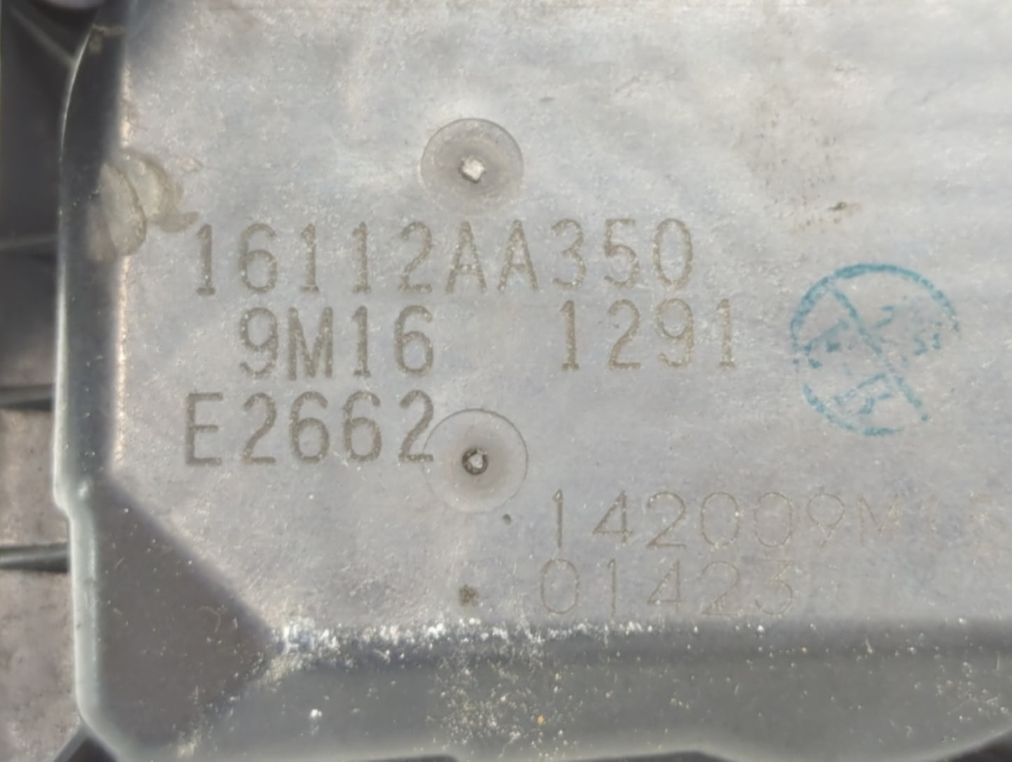 2010-2012 Subaru Legacy Throttle Body P/N:16112AA350 Fits Fits 2010 2011 2012 OEM Used Auto Parts - Oemusedautoparts1.com