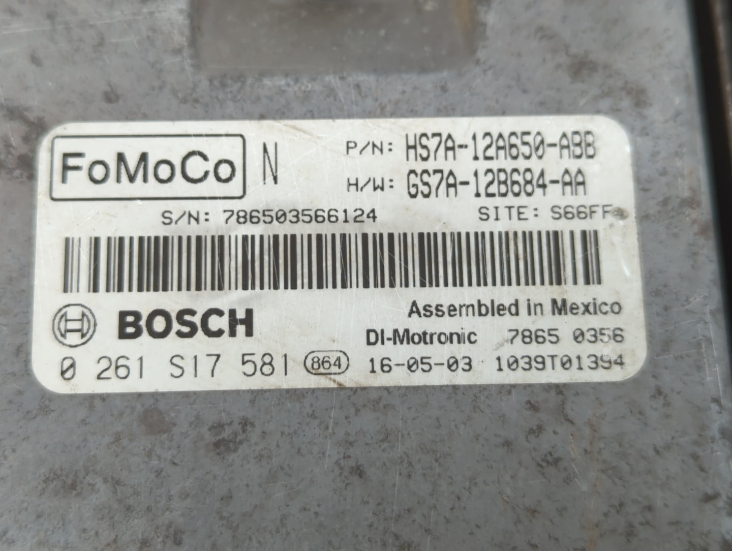 2011 Subaru Legacy PCM Engine Control Computer ECU ECM PCU OEM P/N:HS7A-12A650-ABB Fits OEM Used Auto Parts - Oemusedautopar