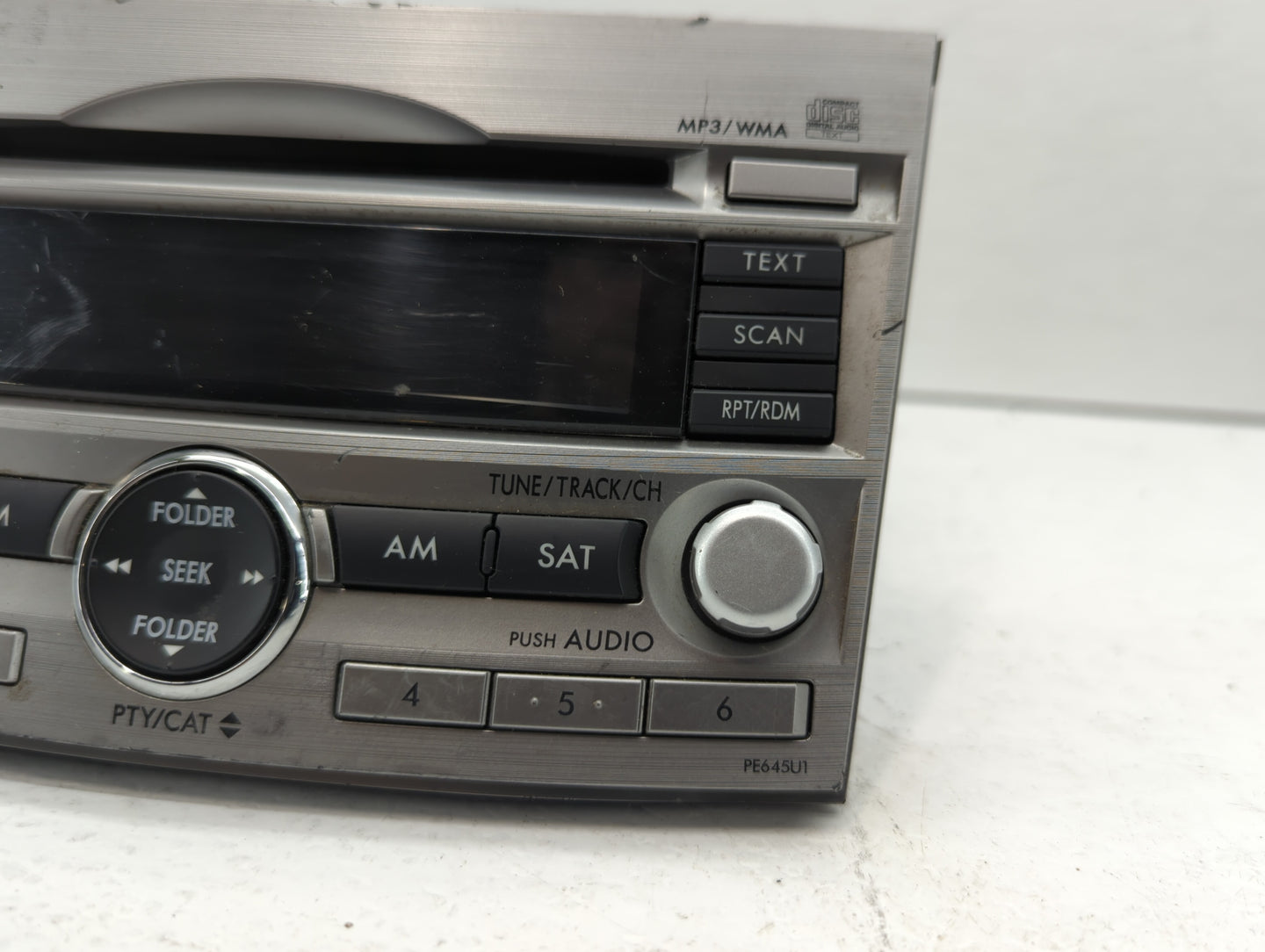 2010-2012 Subaru Legacy Radio AM FM Cd Player Receiver Replacement P/N:86201J64A Fits Fits 2010 2011 2012 OEM Used Auto Part