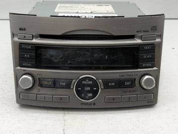 2010-2012 Subaru Legacy Radio AM FM Cd Player Receiver Replacement P/N:86201AJ6A Fits Fits 2010 2011 2012 OEM Used Auto Part