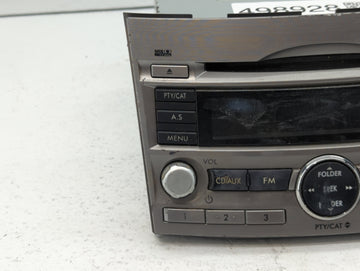 2010-2012 Subaru Legacy Radio AM FM Cd Player Receiver Replacement P/N:86201AJ6A Fits Fits 2010 2011 2012 OEM Used Auto Parts