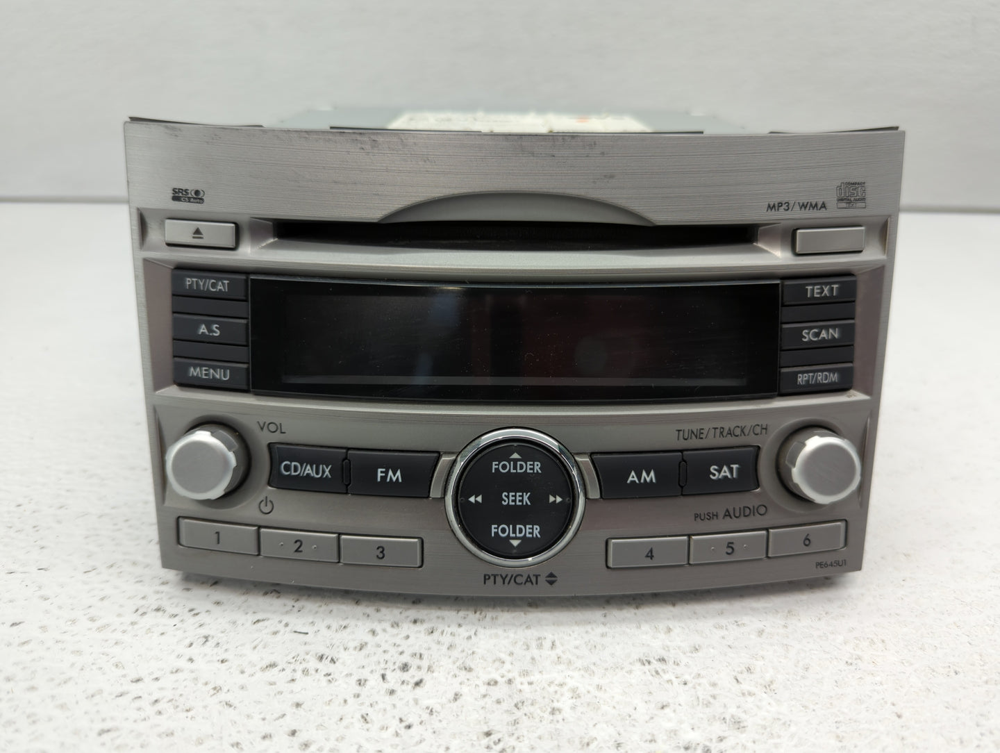2010-2012 Subaru Legacy Radio AM FM Cd Player Receiver Replacement P/N:86201AJ64A Fits Fits 2010 2011 2012 OEM Used Auto Par