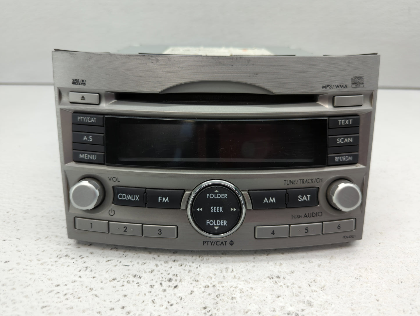 2010-2012 Subaru Legacy Radio AM FM Cd Player Receiver Replacement P/N:86201AJ64A Fits Fits 2010 2011 2012 OEM Used Auto Par