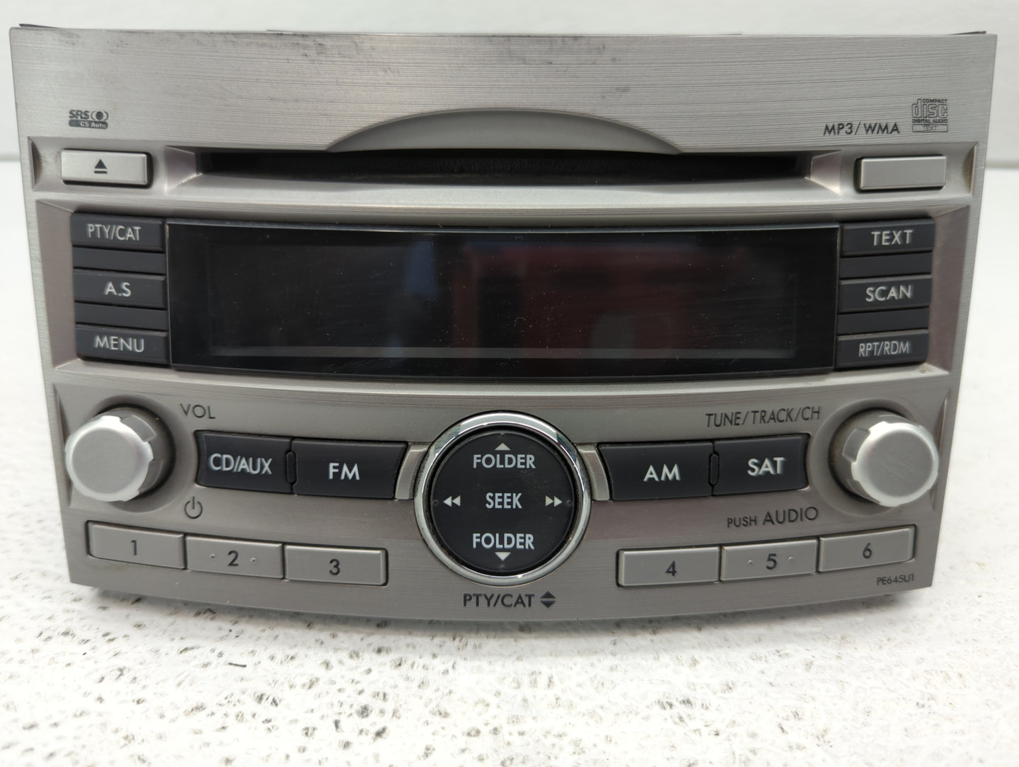 2010-2012 Subaru Legacy Radio AM FM Cd Player Receiver Replacement P/N:86201AJ64A Fits Fits 2010 2011 2012 OEM Used Auto Par