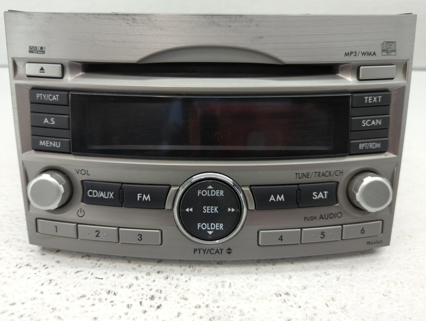 2010-2012 Subaru Legacy Radio AM FM Cd Player Receiver Replacement P/N:86201AJ64A Fits Fits 2010 2011 2012 OEM Used Auto Par