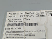 2010-2012 Subaru Legacy Radio AM FM Cd Player Receiver Replacement P/N:86201AJ64A Fits Fits 2010 2011 2012 OEM Used Auto Par