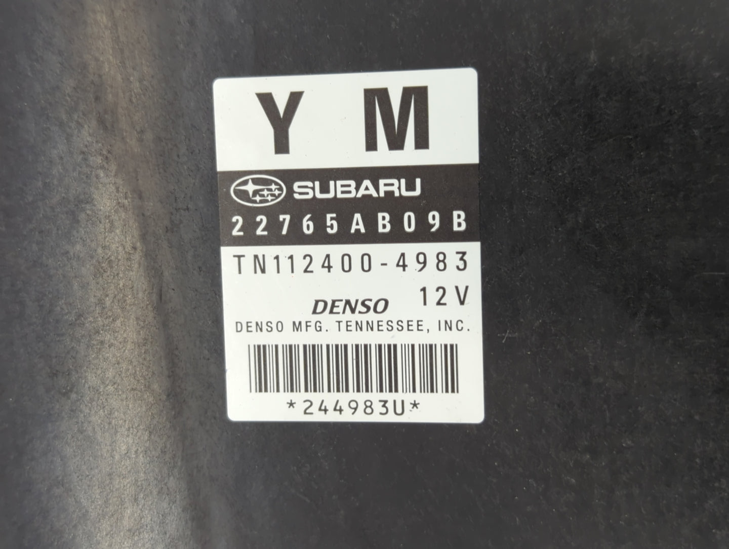 2011 Subaru Legacy PCM Engine Control Computer ECU ECM PCU OEM P/N:22765AB09B 22765AC95A Fits OEM Used Auto Parts - Oemuseda