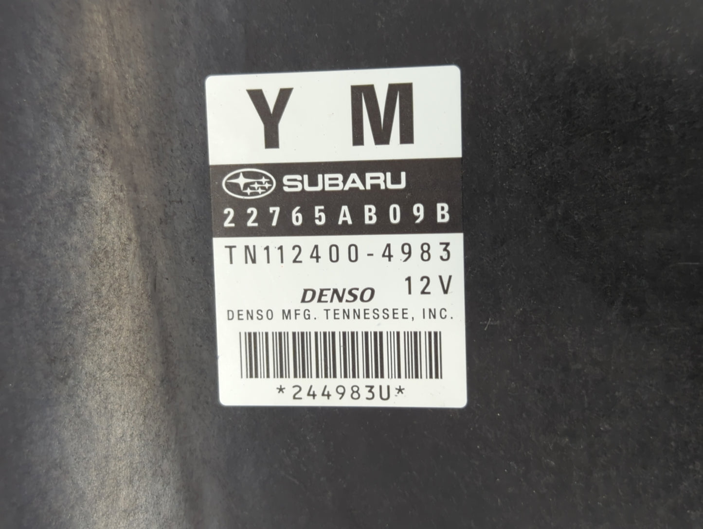 2011 Subaru Legacy PCM Engine Control Computer ECU ECM PCU OEM P/N:22765AB09B 22765AC95A Fits OEM Used Auto Parts - Oemuseda