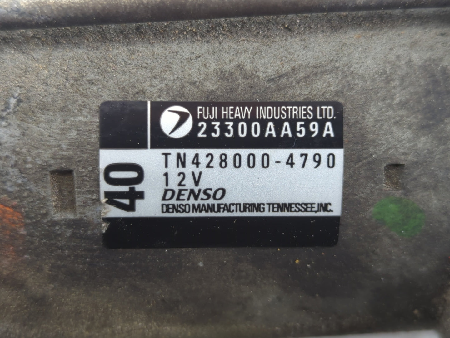 2008-2015 Subaru Legacy Car Starter Motor Solenoid OEM P/N:TN428000-4790 23300AA59A Fits OEM Used Auto Parts - Oemusedautopa