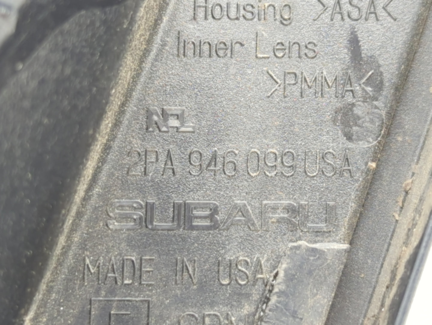 2010-2014 Subaru Legacy Tail Light Assembly Driver Left OEM P/N:2PA 946 099 Fits Fits 2010 2011 2012 2013 2014 OEM Used Auto