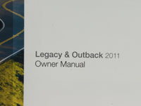 2011 Subaru Legacy Owners Manual Book Guide OEM Used Auto Parts - Oemusedautoparts1.com
