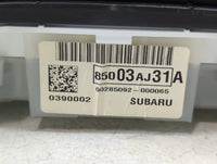 2011 Subaru Legacy Instrument Cluster Speedometer Gauges P/N:85003AJ31A Fits OEM Used Auto Parts - Oemusedautoparts1.com